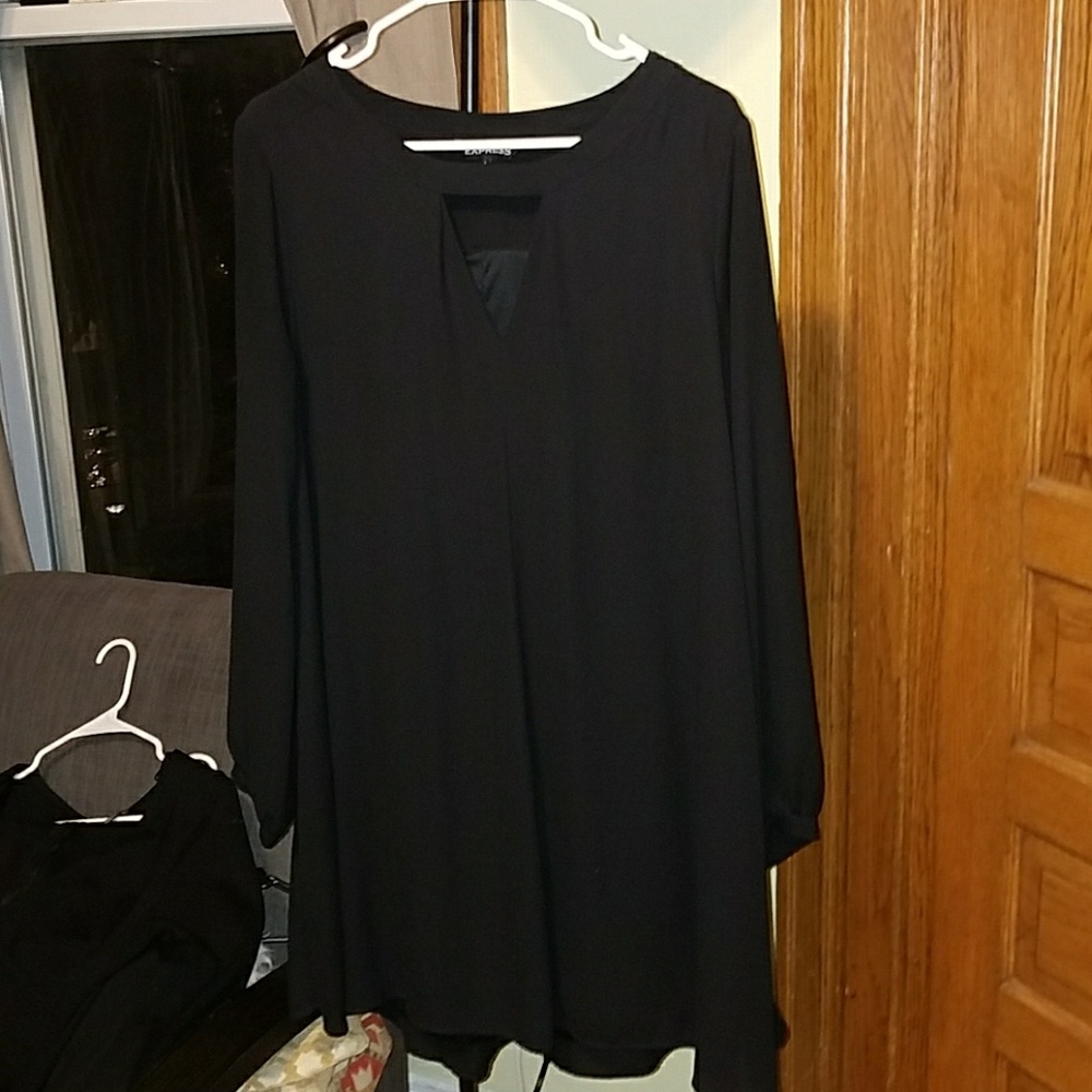 Express size large black minidress